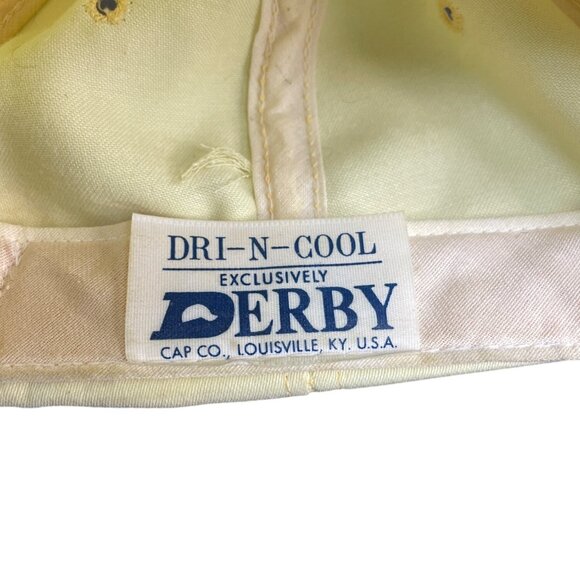 Derby Vintage Woodmont Country Club Yellow Baseball Cap With Braided Rope - Adj - Picture 8 of 11